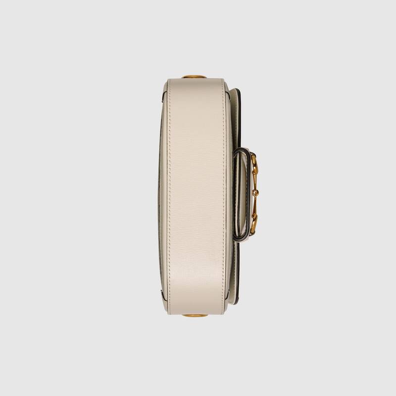 Gucci Horsebit 1955 Mini Shoulder Bag 658574 White